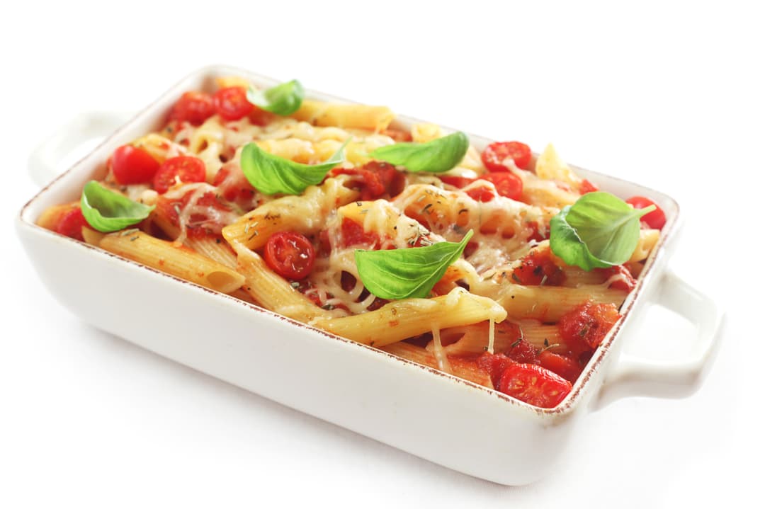Gratin de pâtes à la tomate